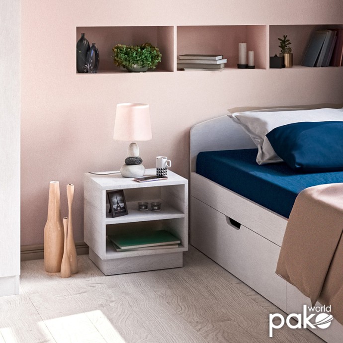 MASON ΚΟΜΟΔΙΝΟ 40X32X40ΕΚ ΛΕΥΚΟ