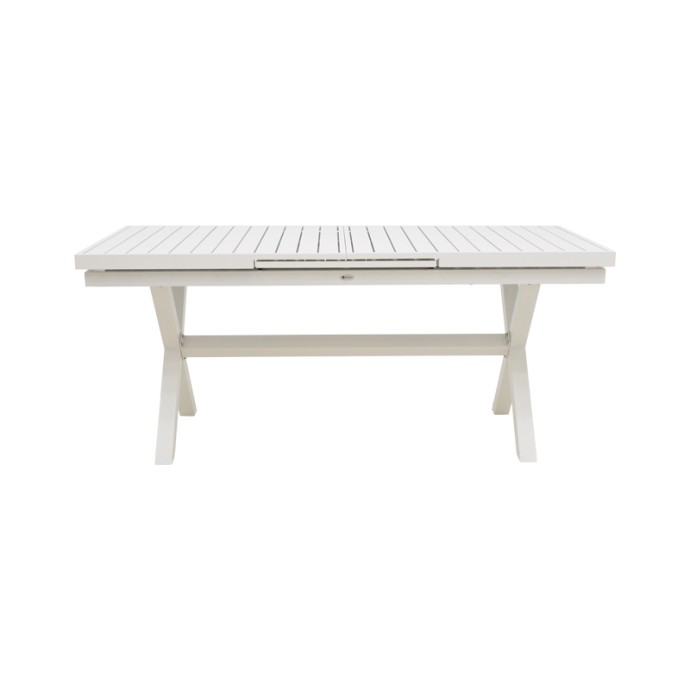 DAGYN ΤΡΑΠΕΖΙ ΕΠΕΚΤΕΙΝΟΜΕΝΟ 180-240X90X76ΕΚ ΛΕΥΚΟ ΑΛΟΥΜΙΝΙΟ 