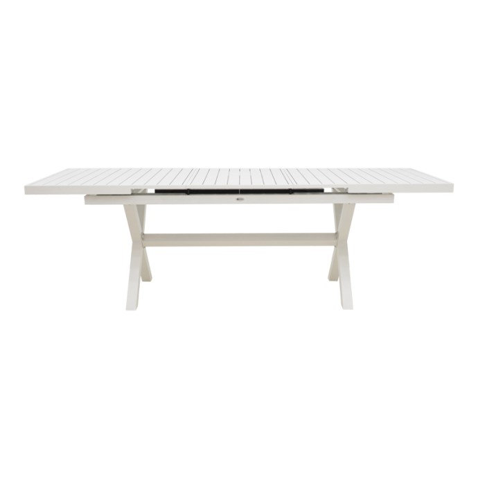 DAGYN ΤΡΑΠΕΖΙ ΕΠΕΚΤΕΙΝΟΜΕΝΟ 180-240X90X76ΕΚ ΛΕΥΚΟ ΑΛΟΥΜΙΝΙΟ 