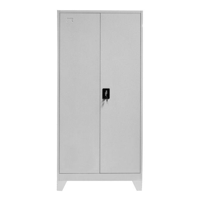 ZOGI ΝΤΟΥΛΑΠΑ-ΣΤΗΛΗ ΜΕ ΜΕΤΑΛΛΙΚΑ ΠΟΔΙΑ 90X45X190ΕΚ ΑΝΟΙΧΤΟ ΓΚΡΙ ΑΛΟΥΜΙΝΙΟ 