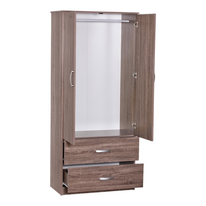 ZELIA ΝΤΟΥΛΑΠΑ ΡΟΥΧΩΝ ΔΙΦΥΛΛΗ 79X42X180ΕΚ ΜΕ 2 ΣΥΡΤΑΡΙΑ ΚΑΡΥΔΙ 
