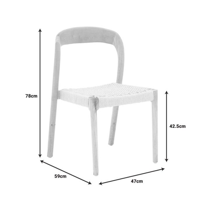 TAVRINE ΚΑΡΕΚΛΑ 47X59X78ΕΚ ΣΧΟΙΝΙ-RUBBERWOOD ΣΕ ΦΥΣΙΚΗ ΑΠΟΧΡΩΣΗ 