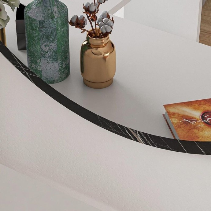 SABINO ΚΑΘΡΕΠΤΗΣ Φ60x2cm ΑΝΘΡΑΚΙ ΜΑΡΜΑΡΟΥ 