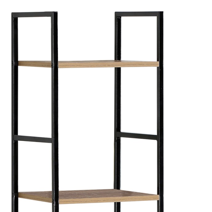 AZUEL ΒΙΒΛΙΟΘΗΚΗ 29X23.5X144ΕΚ ΦΥΣΙΚΟ-ΜΑΥΡΟ ΜΕΤΑΛΛΟ 