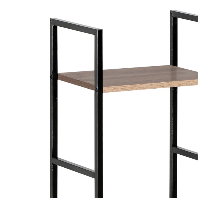 BITOK ΒΙΒΛΙΟΘΗΚΗ-ΡΑΦΙΕΡΑ 29X23.5X80ΕΚ ΦΥΣΙΚΟ-ΜΑΥΡΟ ΜΕΤΑΛΛΟ 