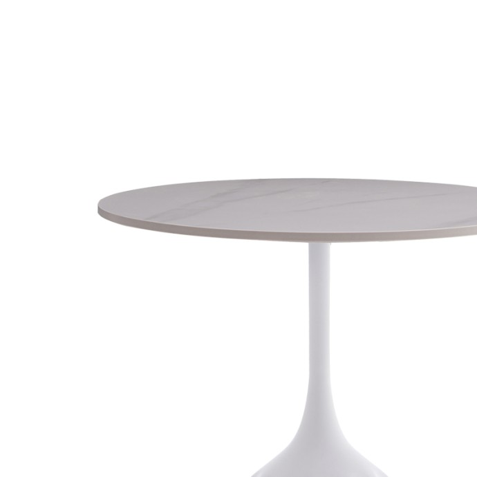 KOUSIEN ΒΟΗΘΗΤΙΚΟ ΤΡΑΠΕΖΙ INART Φ50X60ΕΚ ΛΕΥΚΟ SINTERED STONE 