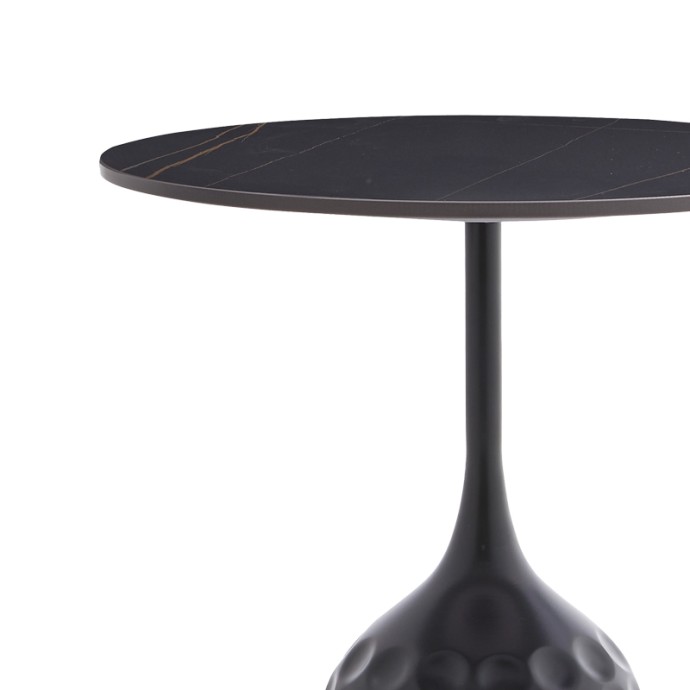 KOUSIEN ΒΟΗΘΗΤΙΚΟ ΤΡΑΠΕΖΙ Φ50X60ΕΚ INART ΜΑΥΡΟ SINTERED STONE 