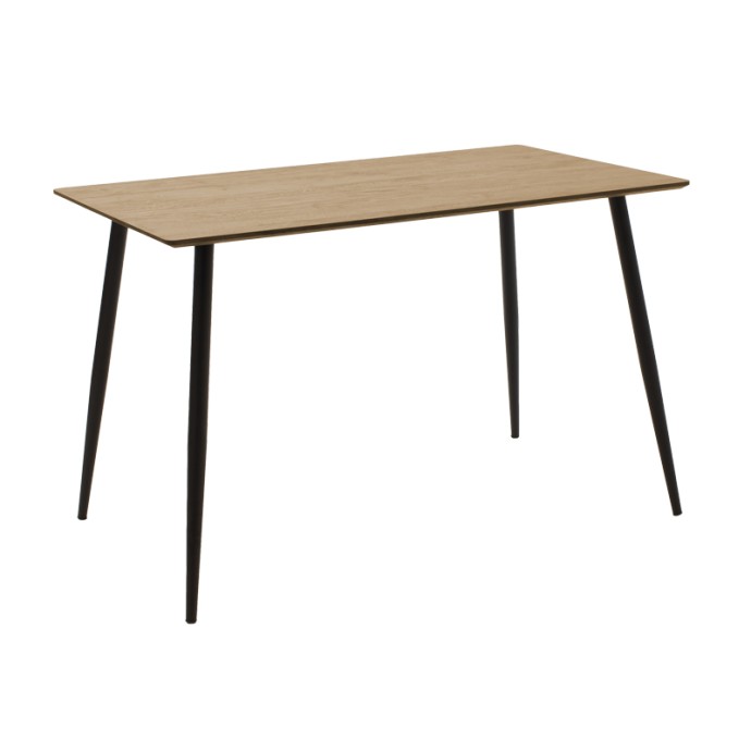 EZRA-CUBA ΤΡΑΠΕΖΑΡΙΑ ΣΕΤ 5ΤΕΜ PP-MDF ΣΕ ΜΑΥΡΗ ΑΠΟΧΡΩΣΗ 120X70X76ΕΚ