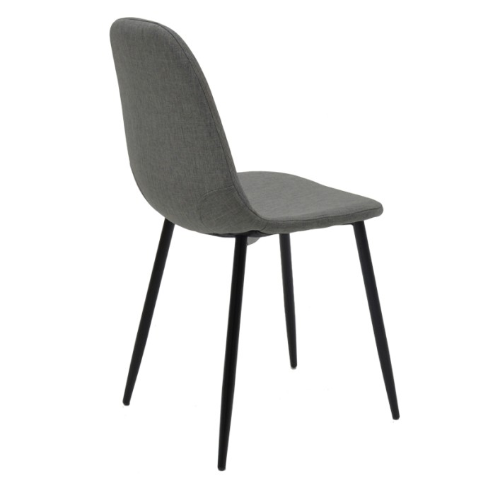 GUSTAS-BELLA ΤΡΑΠΕΖΑΡΙΑ ΣΕΤ 5ΤΜΧ ΓΚΡΙ ΜΑΡΜΑΡΟΥ SINTERED STONE-ΜΑΥΡΟ ΜΕΤΑΛΛΟ 120X60X75ΕΚ