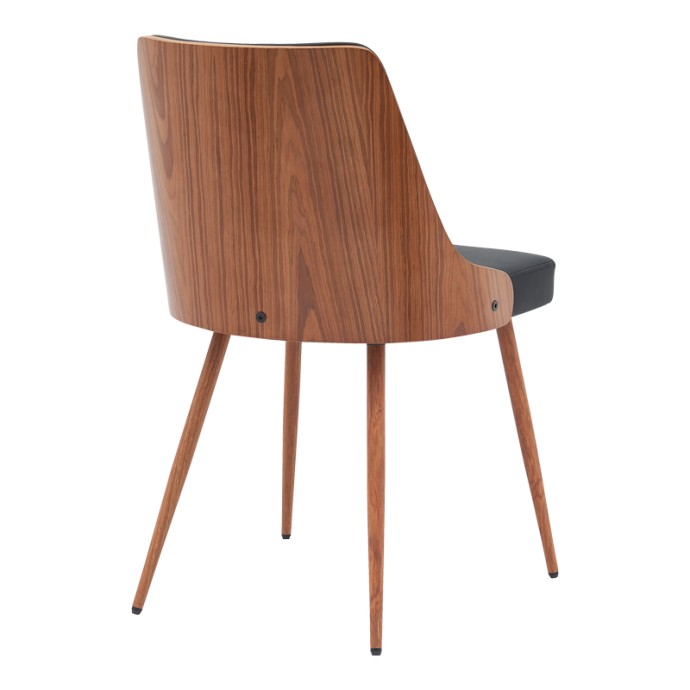 KOROM ΚΑΡΕΚΛΑ ΜΑΥΡΟ PU-ΠΟΔΙ ΚΑΡΥΔΙ ΜΕΤΑΛΛΟ 50X58.5X78ΕΚ
