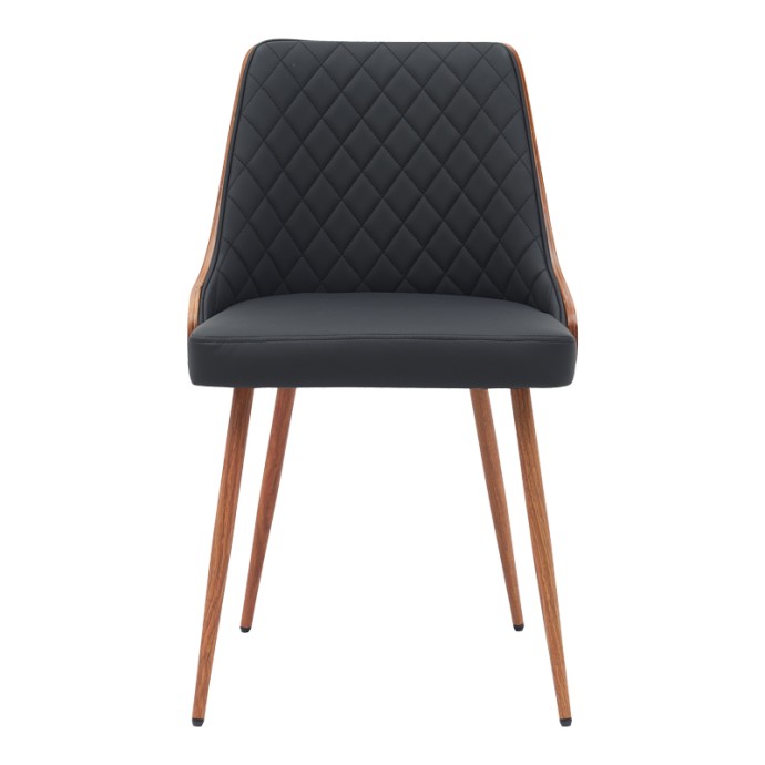 KOROM ΚΑΡΕΚΛΑ ΜΑΥΡΟ PU-ΠΟΔΙ ΚΑΡΥΔΙ ΜΕΤΑΛΛΟ 50X58.5X78ΕΚ