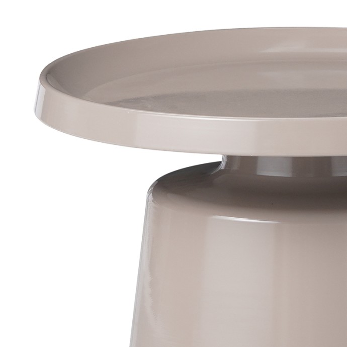 GINOZE ΒΟΗΘΗΤΙΚΟ ΤΡΑΠΕΖΙ CAPPUCCINO ΜΕΤΑΛΛΟ Φ70X40ΕΚ
