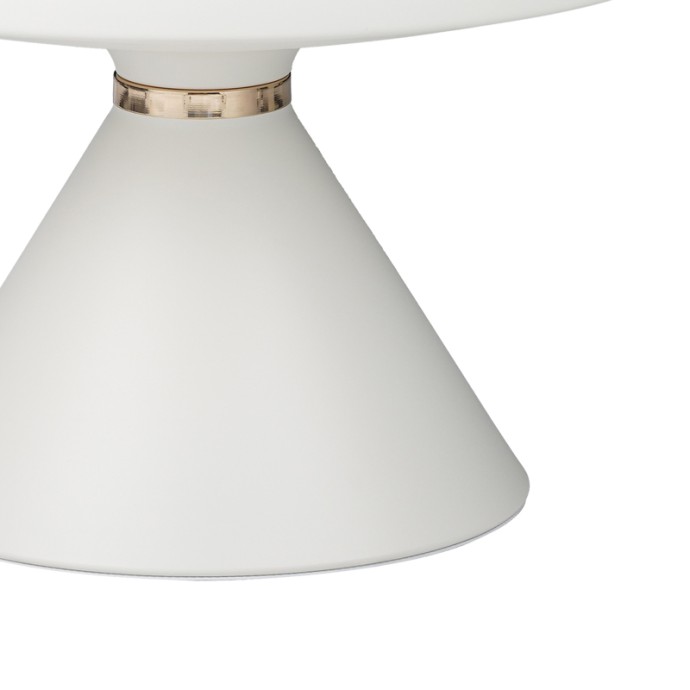 COOZLIN ΒΟΗΘΗΤΙΚΟ ΤΡΑΠΕΖΙ SINTERED STONE ΣΕ ΑΠΟΧΡΩΣΗ ΛΕΥΚΟ ΜΑΡΜΑΡΟΥ ΜΕ ΛΕΥΚΟ-ΧΡΥΣΟ ΜΕΤΑΛΛΟ Φ70X40ΕΚ