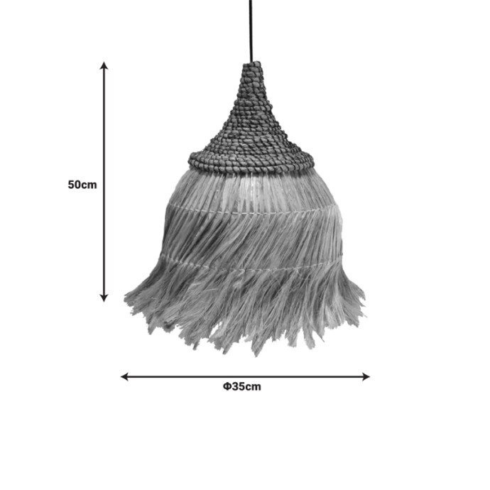 ABACA ΦΩΤΙΣΤΙΚΟ ΟΡΟΦΗΣ ARUPADE ΞΥΛΟ ΣΕ ΦΥΣΙΚΟ ΧΡΩΜΑ Φ35X50ΕΚ