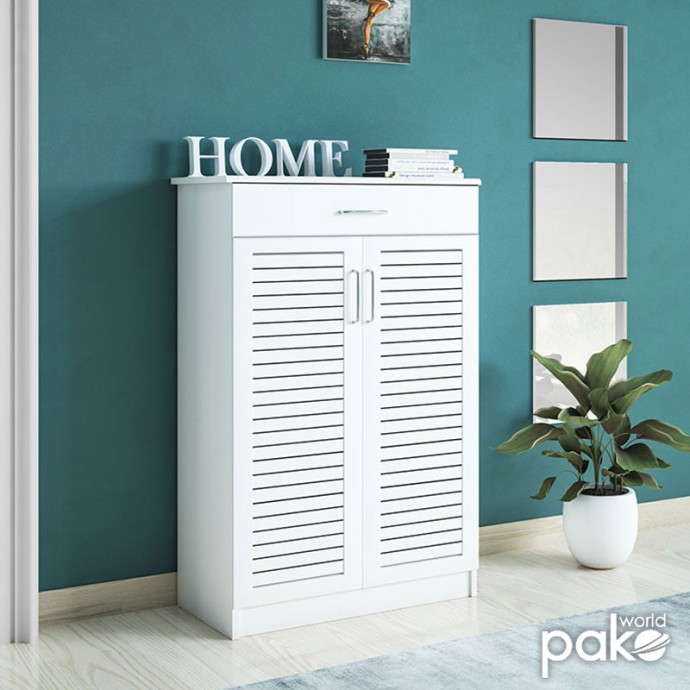 SANTE ΠΑΠΟΥΤΣΟΘΗΚΗ-ΝΤΟΥΛΑΠΙ 20 ΖΕΥΓΩΝ 80x37x123 εκ ΛΕΥΚΟ 