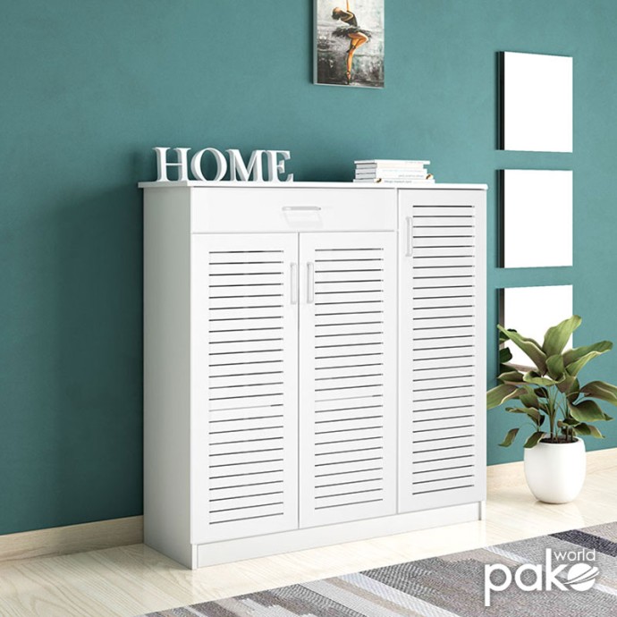 SANTE ΠΑΠΟΥΤΣΟΘΗΚΗ-ΝΤΟΥΛΑΠΙ 30 ΖΕΥΓΩΝ 120x37x123 εκ ΛΕΥΚΟ 