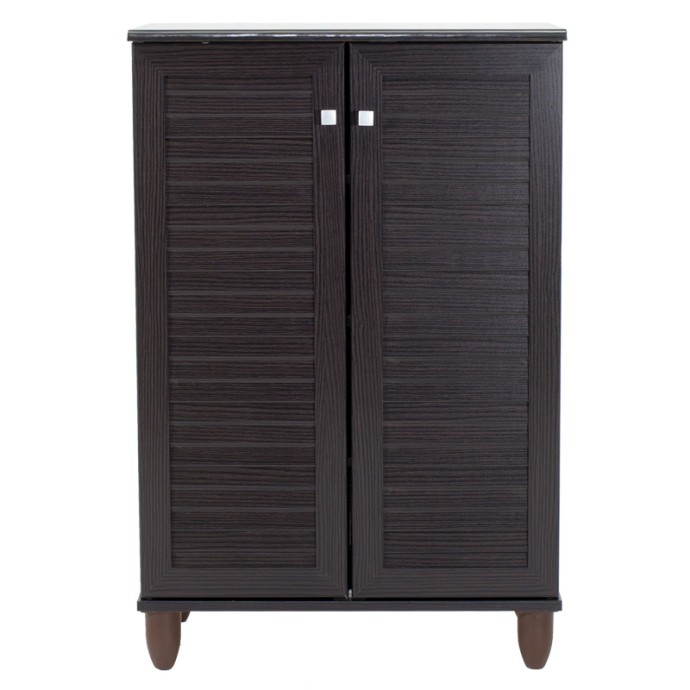 SANTO ΠΑΠΟΥΤΣΟΘΗΚΗ-ΝΤΟΥΛΑΠΙ 10 ΖΕΥΓΩΝ 60x34,5x91,5cm WENGE 