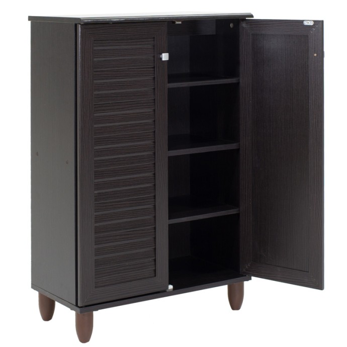 SANTO ΠΑΠΟΥΤΣΟΘΗΚΗ-ΝΤΟΥΛΑΠΙ 10 ΖΕΥΓΩΝ 60x34,5x91,5cm WENGE 