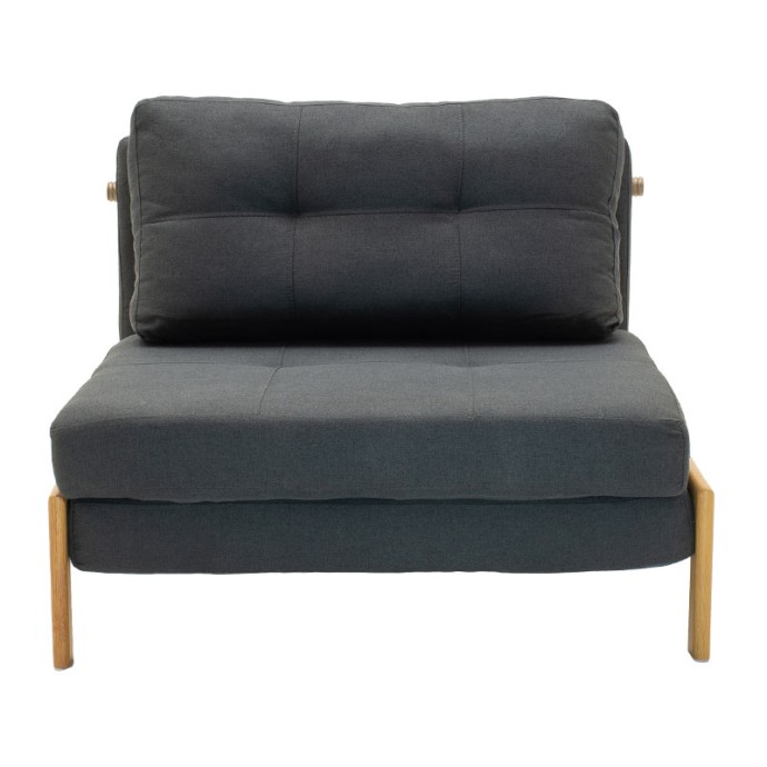 FANCY ΠΟΛΥΘΡΟΝΑ-ΚΡΕΒΑΤΙ ΜΕ ΥΦΑΣΜΑ ΑΝΘΡΑΚΙ 95X98X70ΕΚ