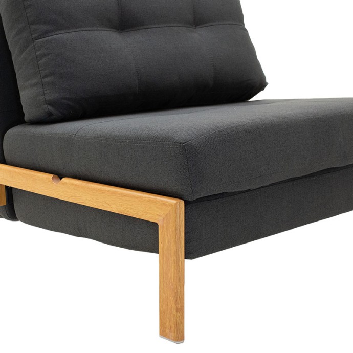 FANCY ΠΟΛΥΘΡΟΝΑ-ΚΡΕΒΑΤΙ ΜΕ ΥΦΑΣΜΑ ΑΝΘΡΑΚΙ 95X98X70ΕΚ
