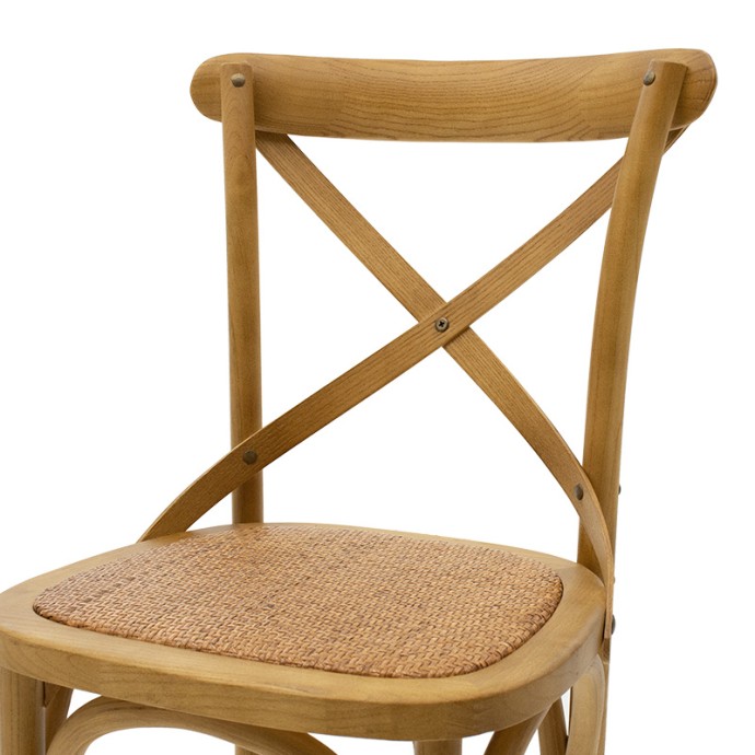 REID ΣΚΑΜΠΟ ΜΠΑΡ 45x52x116εκ ΞΥΛΟ SONOMA-ΕΔΡΑ ΚΑΦΕ RATTAN