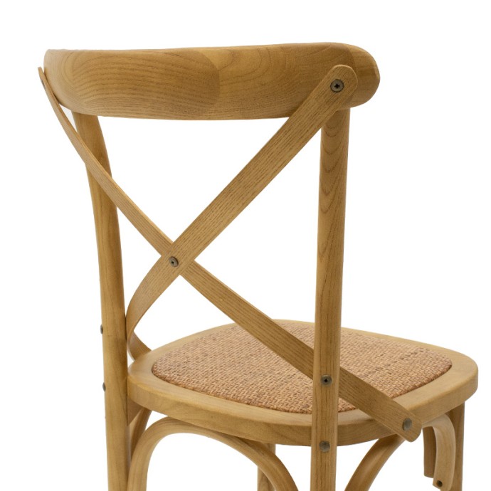 REID ΣΚΑΜΠΟ ΜΠΑΡ 45x52x116εκ ΞΥΛΟ SONOMA-ΕΔΡΑ ΚΑΦΕ RATTAN