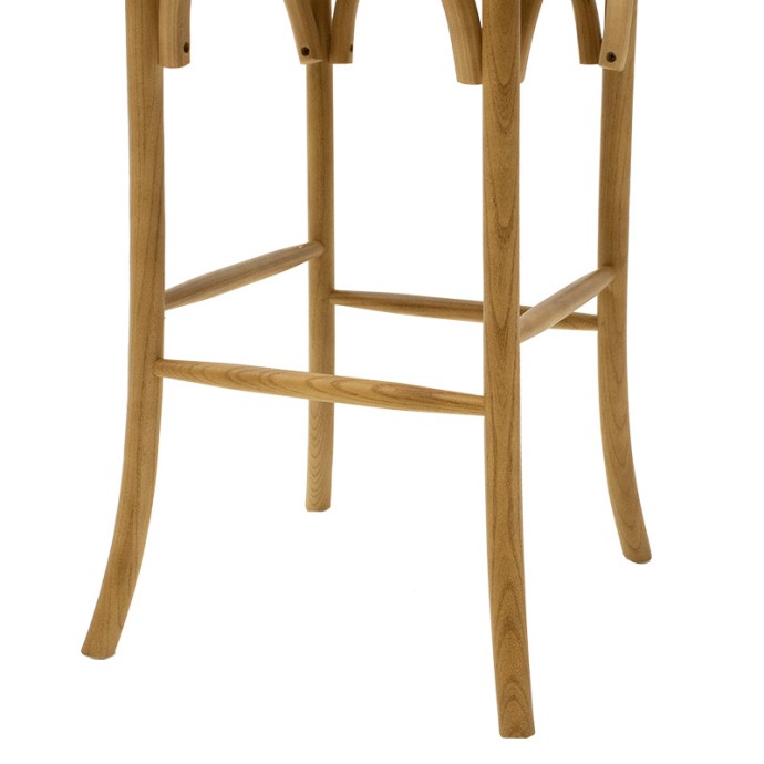 REID ΣΚΑΜΠΟ ΜΠΑΡ 45x52x116εκ ΞΥΛΟ SONOMA-ΕΔΡΑ ΚΑΦΕ RATTAN
