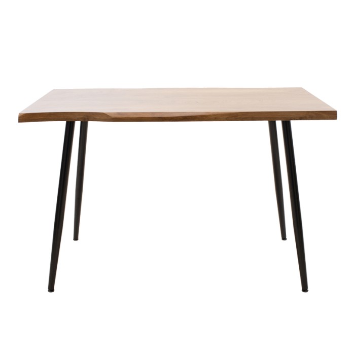 NEVE ΤΡΑΠΕΖΙ MDF ΚΑΡΥΔΙ-ΠΟΔΙ ΜΕΤΑΛΛΙΚΟ ΜΑΥΡΟ 120X80X75ΕΚ