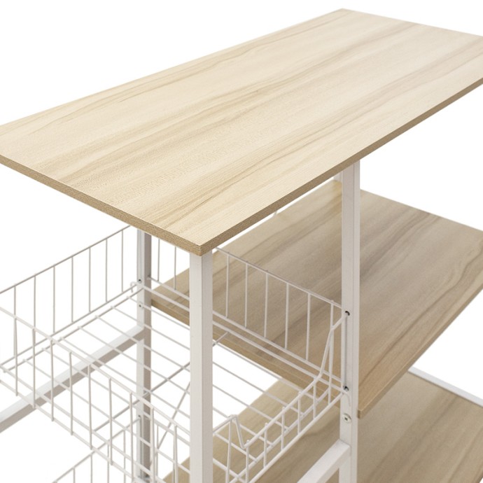 ΕΠΙΔΑΠΕΔΙΑ ΡΑΦΙΕΡΑ MDF  NOON 80x34x75εκ ΧΡΩΜΑ ΦΥΣΙΚΟ-ΛΕΥΚΟ