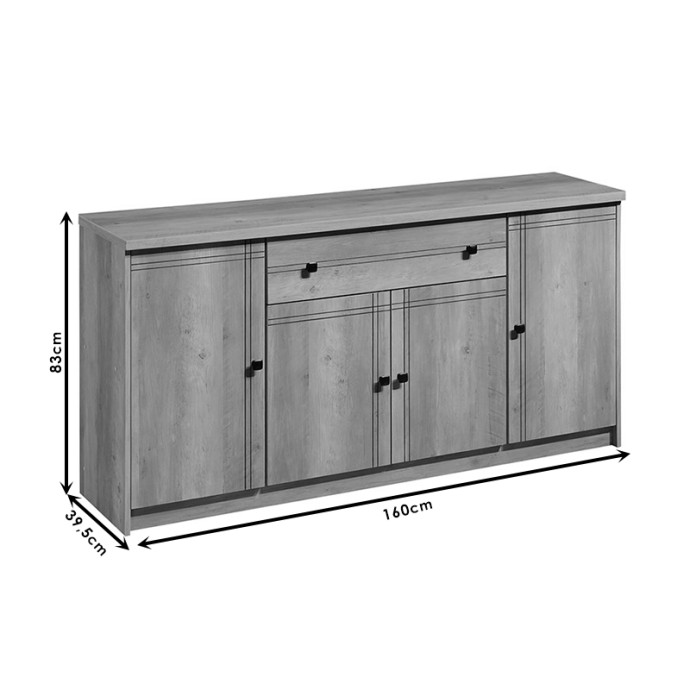LIBBY ΜΠΟΥΦΕΣ ΦΥΣΙΚΟ 160X39.5X83ΕΚ
