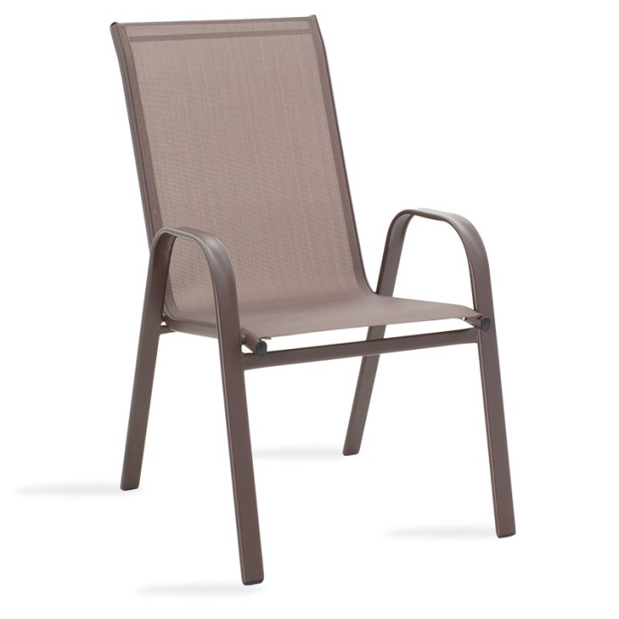 WATSON-CALAN ΤΡΑΠΕΖΑΡΙΑ ΣΕΤ 3ΤΕΜ ΜΕΤΑΛΛΟ-TEXTILENE ΚΑΦΕ 60X60X70ΕΚ
