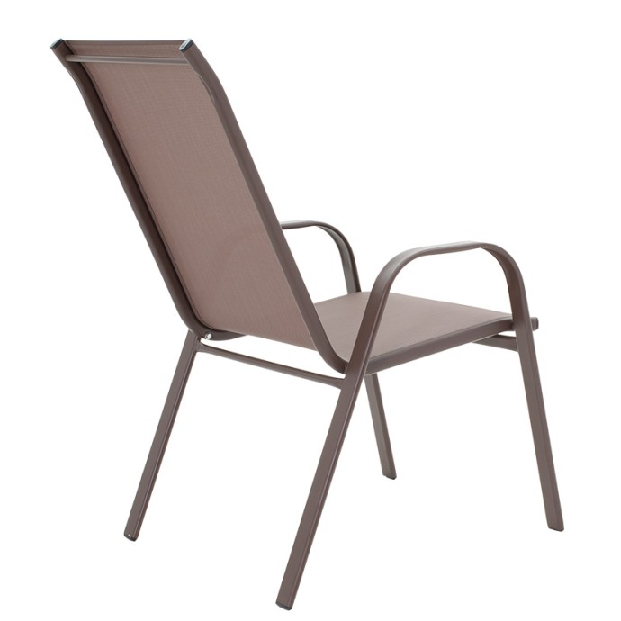 WATSON-CALAN ΤΡΑΠΕΖΑΡΙΑ ΣΕΤ 3ΤΕΜ ΜΕΤΑΛΛΟ-TEXTILENE ΚΑΦΕ 60X60X70ΕΚ