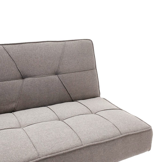 TRAVIS 3ΘΕΣΙΟΣ ΚΑΝΑΠΕΣ-ΚΡΕΒΑΤΙ 175X83X74ΕΚ ΥΦΑΣΜΑ ΓΚΡΙ 