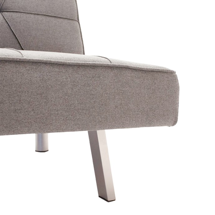 TRAVIS 3ΘΕΣΙΟΣ ΚΑΝΑΠΕΣ-ΚΡΕΒΑΤΙ 175X83X74ΕΚ ΥΦΑΣΜΑ ΓΚΡΙ 