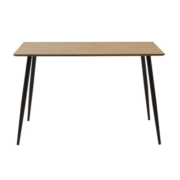 CUBA ΤΡΑΠΕΖΙ 120x70x76εκ MDF SONOMA-ΜΑΥΡΟ