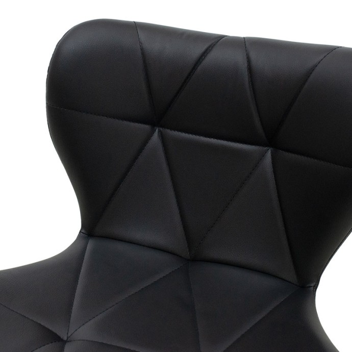 COOZY ΣΚΑΜΠΟ ΜΠΑΡ ΠΤΥΣΣΟΜΕΝΟ 46x47x90/111cm ΜΕΤΑΛΛΙΚΟ ΜΑΥΡΟ ΜΑΤ ΜΕ PU ΧΡΩΜΑ ΜΑΥΡΟ