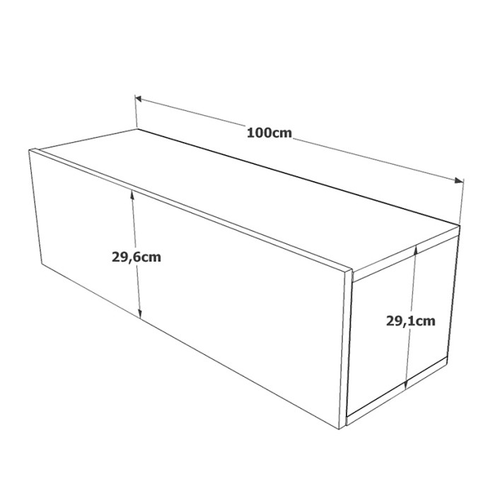 SERIT ΕΠΙΠΛΟ ΤΗΛΕΟΡΑΣΗΣ ΕΠΙΤΟΙΧΙΟ SONOMA 100X31.6X29.6ΕΚ