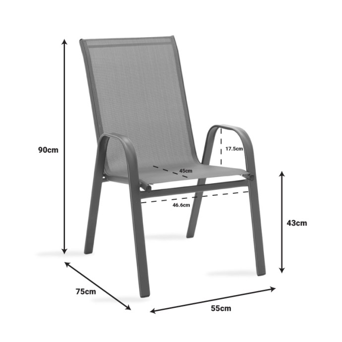 WATSON-CALAN ΤΡΑΠΕΖΑΡΙΑ ΣΕΤ 3ΤΕΜ 70X70X70ΕΚ ΜΕΤΑΛΛΟ-TEXTILENE ΑΝΘΡΑΚΙ 