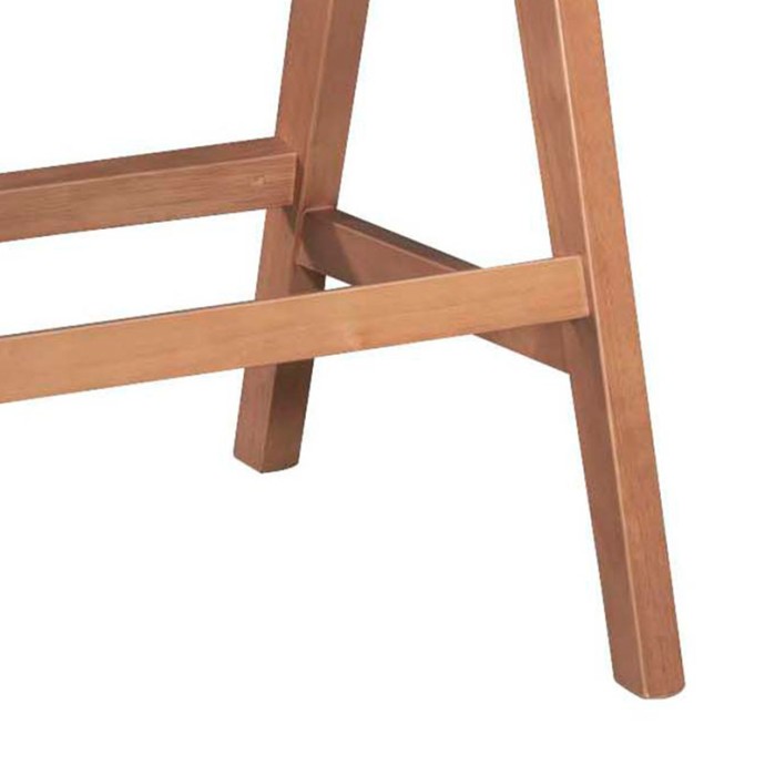 WINSLOW ΣΚΑΜΠΟ BAR ΞΥΛΟ 51,5x53,6xY100cm RUBBERWOOD ΑΝΟΙΚΤΟ ΚΑΡΥΔΙ-PVC RATTAN ΦΥΣΙΚΟ-ΥΦΑΣΜΑ ΓΚΡΙ