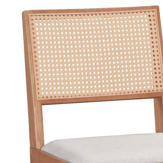 WINSLOW ΚΑΡΕΚΛΑ ΞΥΛΟ RUBBERWOOD ΑΝΟΙΚΤΟ ΚΑΡΥΔΙ-PVC RATTAN ΦΥΣΙΚΟ-ΥΦΑΣΜΑ ΓΚΡΙ