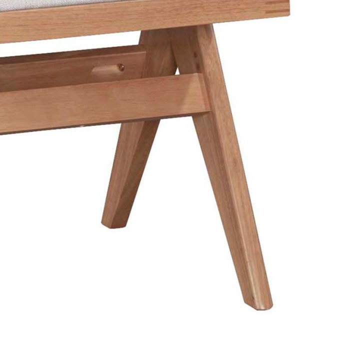 WINSLOW ΚΑΡΕΚΛΑ ΞΥΛΟ RUBBERWOOD ΑΝΟΙΚΤΟ ΚΑΡΥΔΙ-PVC RATTAN ΦΥΣΙΚΟ-ΥΦΑΣΜΑ ΓΚΡΙ