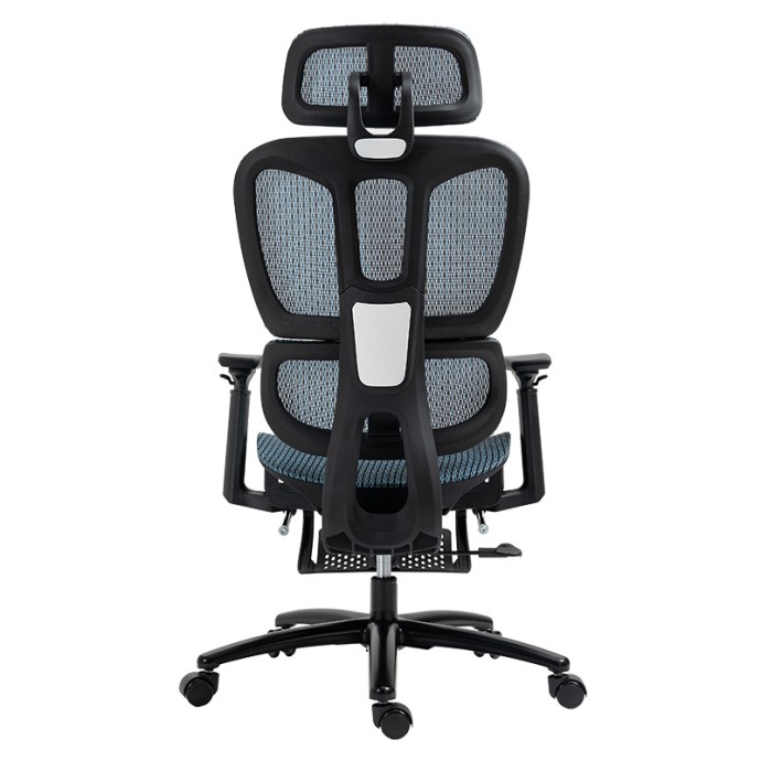 VERDANT ΚΑΡΕΚΛΑ ΓΡΑΦΕΙΟΥ ΔΙΕΥΘΥΝΤΗ ΜΕ ΥΠΟΠΟΔΙΟ PREMIUM QUALITY MESH ΧΡΩΜΑ ΜΠΛΕ