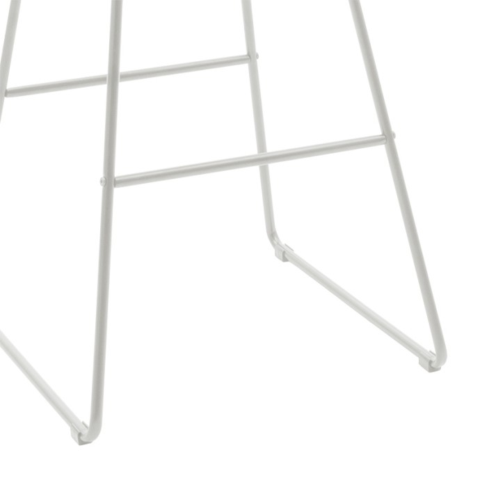 SETH ΣΚΑΜΠΟ ΜΠΑΡ 52x52xY99Ccm ΜΕΤΑΛΛΟ ΛΕΥΚΟ-ΜΑΞΙΛΑΡΙ PVC ΛΕΥΚΟ