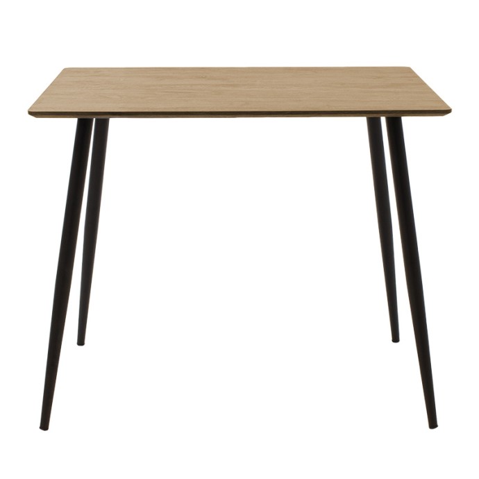 ΤΡΑΠΕΖΙ CUBA 70x70x75εκ MDF SONOMA-ΜΑΥΡΟ 