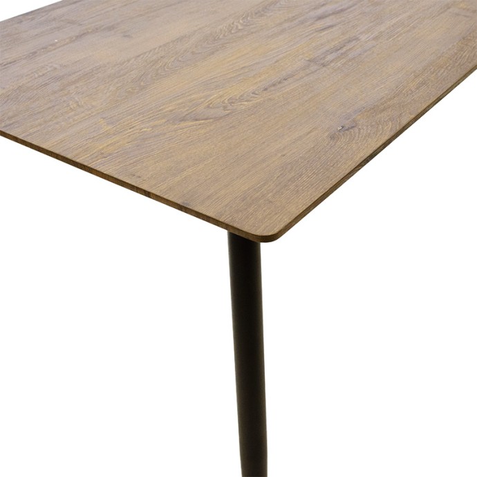 ΤΡΑΠΕΖΙ CUBA 70x70x75εκ MDF SONOMA-ΜΑΥΡΟ 