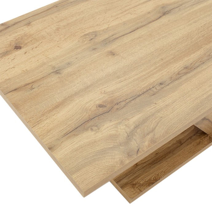 SOLANGE ΤΡΑΠΕΖΙ ΣΑΛΟΝΙΟΥ ΧΡΩΜΑ SONOMA 110X55X47.5ΕΚ