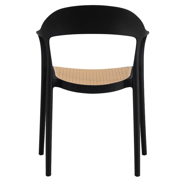 EMBER ΠΟΛΥΘΡΟΝΑ ΜΕ UV PROTECTION PP ΜΠΕΖ-ΜΑΥΡΟ 52.5X56.5X81ΕΚ.