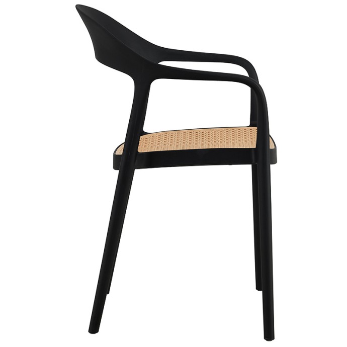 EMBER ΠΟΛΥΘΡΟΝΑ ΜΕ UV PROTECTION PP ΜΠΕΖ-ΜΑΥΡΟ 52.5X56.5X81ΕΚ.