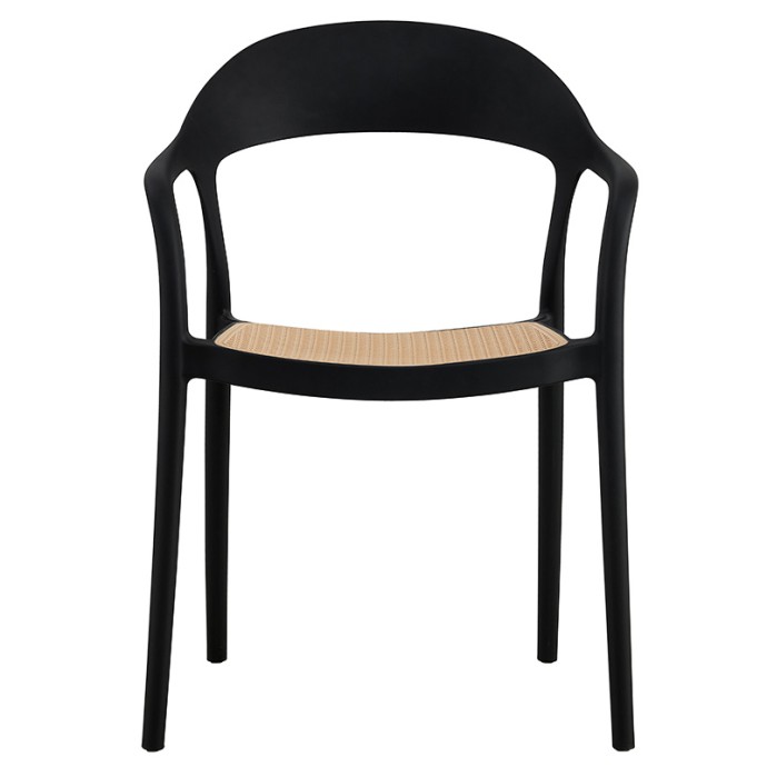 EMBER ΠΟΛΥΘΡΟΝΑ ΜΕ UV PROTECTION PP ΜΠΕΖ-ΜΑΥΡΟ 52.5X56.5X81ΕΚ.