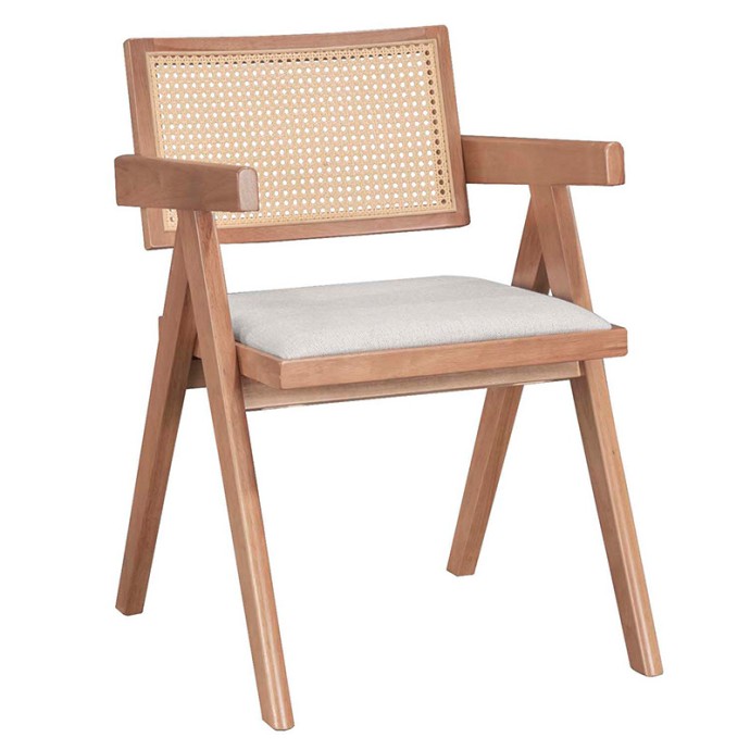 WINSLOW Ι ΤΡΑΠΕΖΑΡΙΑ ΣΕΤ 5ΤΕΜ ΞΥΛΟ RUBBERWOOD ΑΝΟΙΧΤΟ ΚΑΡΥΔΙ 160X85X75ΕΚ